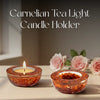 Carnelian Tea Light Candle Holder (Set of 2)