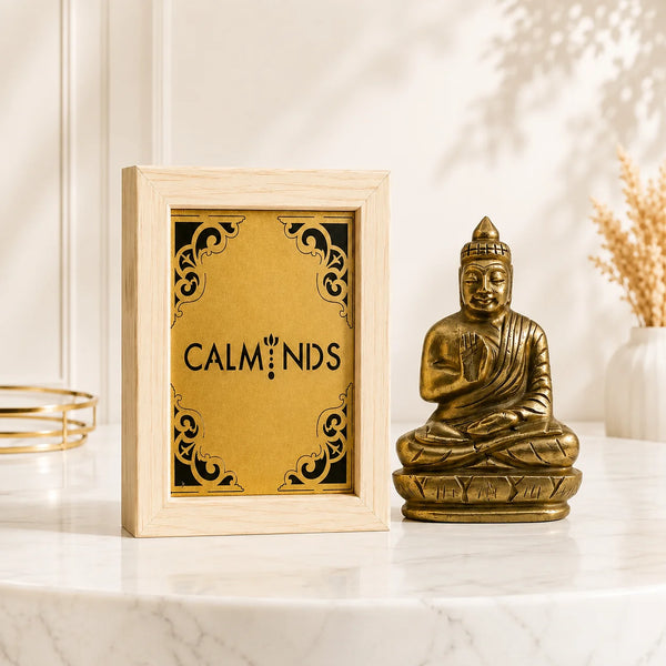 Certified Pyrite Buddha Idol | Wealth Magnet & Inner Peace