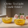 Citrine Tea Light Candle Holder (Set of 2)