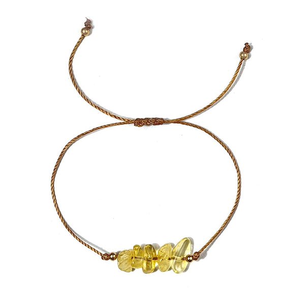 Citrine Thread Bracelet for Abundance and Confidence
