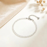 Natural Clear Quartz Crystal Anklet for Clarity, Balance & Everyday Wear