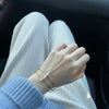 Clear Quartz Double Pointed Bracelet for Clarity & Energy