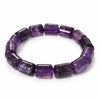 Cylindrical amethyst bracelet additional product angle