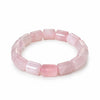 Cylindrical rose quartz bracelet additional product angle