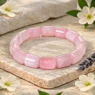 Cylindrical Bracelets Rose quartz