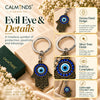 Evil eye keychain close-up view