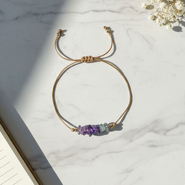 Fluorite Thread Bracelet