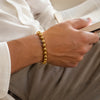 Golden Hematite Bracelet worn on wrist, everyday styling