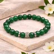 Green Aventurine Bracelet – Premium Faceted Beads (8mm)