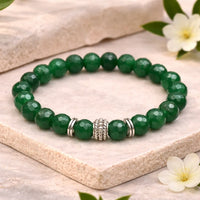 Green Aventurine Healing Bracelet For Fortune & opportunity - (8mm)