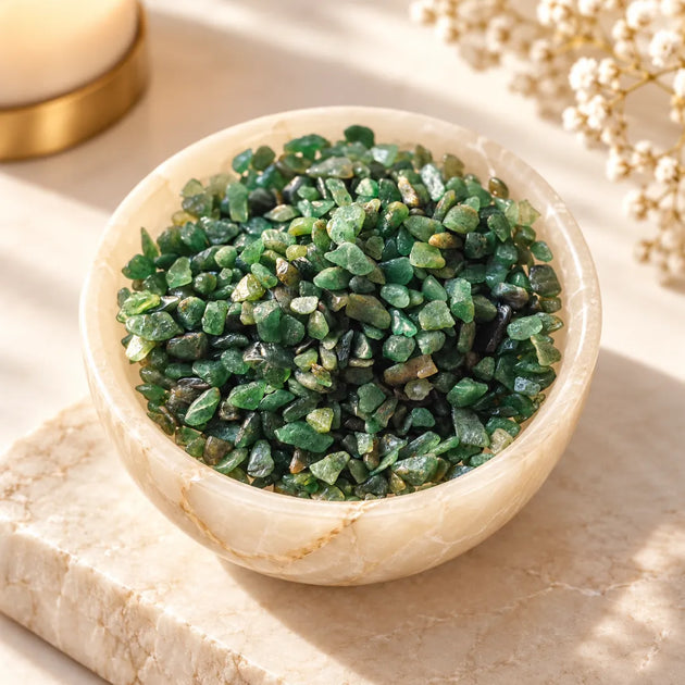 Green aventurine crystal chips product view