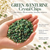 Green aventurine chips detail