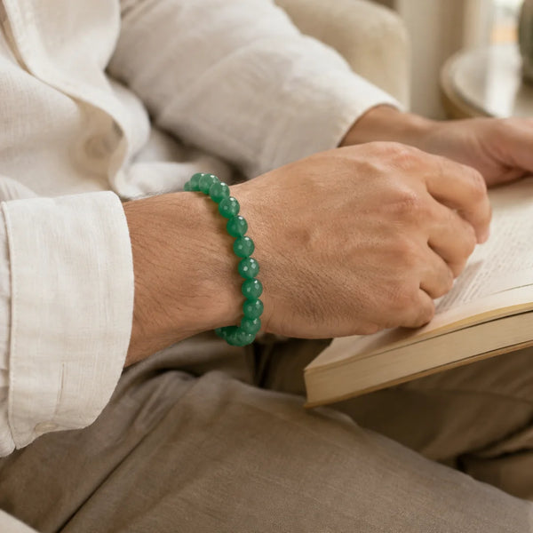 Green Aventurine Crystal Bracelet (8mm Beads)