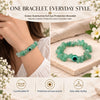 Green Aventurine Evil Eye Bracelet – Natural Crystal Bracelet by Calminds