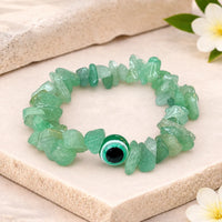 Green Aventurine Evil Eye Protection Bracelet | Natural Crystal Bracelet