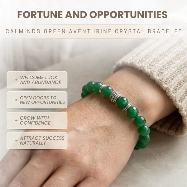 Green Aventurine Bracelet – Gentle Luck & Opportunity - (8mm)
