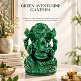 Green Jade Ganesha Idol With Certification (4.5 kg)