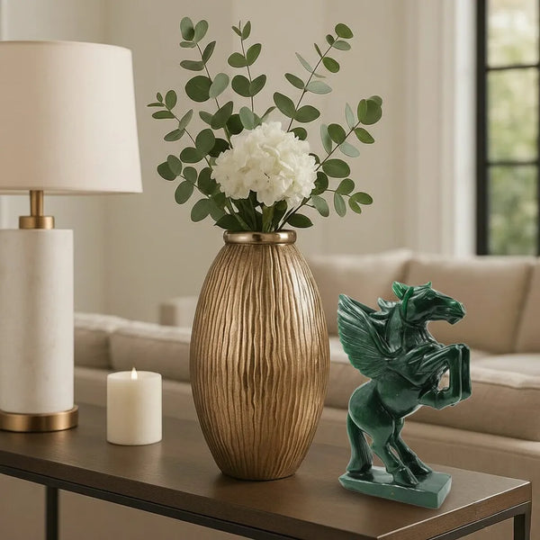 Certified Green Jade Victory Horse Statue | Power, Progress & Success