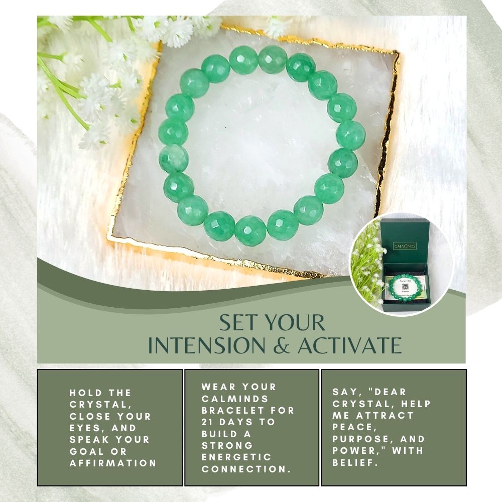Green Aventurine Crystal Bracelet (10mm Beads)