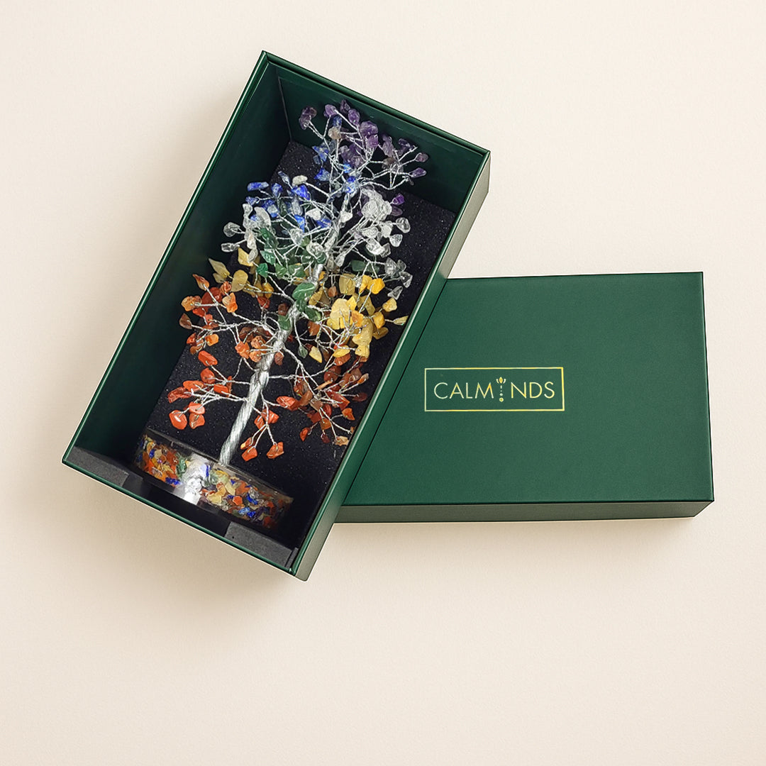 Handcrafted crystal tree in premium gift packaging