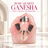 Handcrafted Rose Quartz Ganesh Figurine