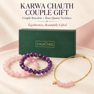 Karwa Chauth Couple Gift – Karwa Chauth Gift for Wife with Couple Bracelet Set
