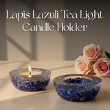Lapis Lazuli Tea Light Candle Holder (Set of 2)
