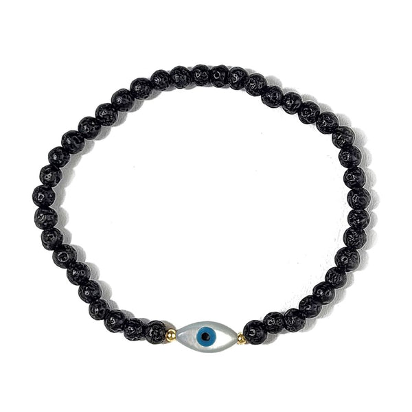 Lava Evil Eye Bracelet