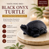 Black Onyx Turtle styled on a console table