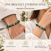 Malachite Crystal Bracelet for Grounding & Growth (8mm) – natural crystal beads by Calminds