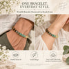 Money Magnet Bracelet – Five Prosperity Stones (8mm) – natural crystal beads by Calminds