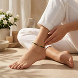 Natural Money Magnet Crystal Anklet for Wealth Attraction & Everyday Style