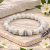 Natural Moonstone Crystal Bracelet for Anxiety & Emotional Healing - (8mm)