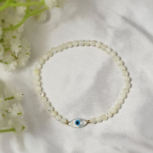 Moonstone Evil Eye Bracelet