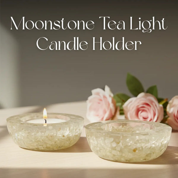 Moonstone Tea Light Candle Holder set