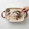 Box with rice in the box crystal bracelet and stone tumble