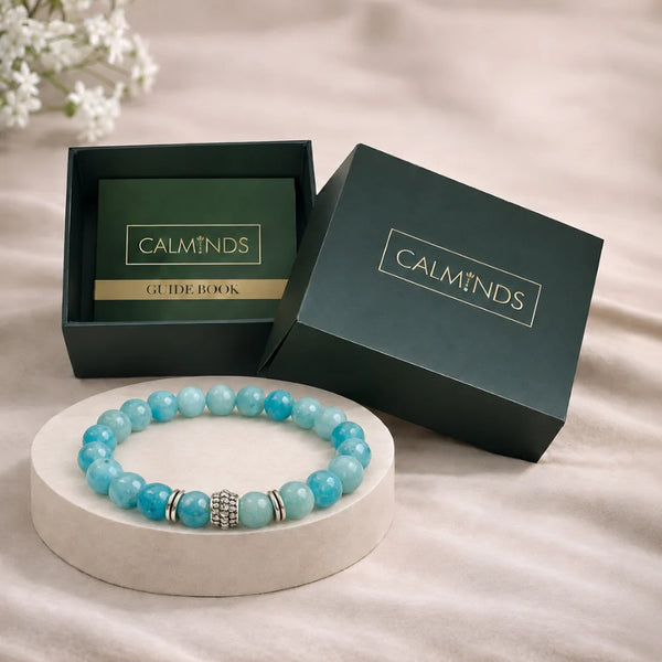 Natural Amazonite Bracelet for Stress, Anxiety & Emotional Balance (8mm)
