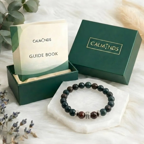 Natural Bloodstone Bracelet For Detoxification - (8mm)