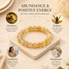 Natural Citrine Bracelet without charm, minimal 8mm design