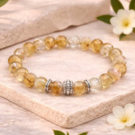 Natural Citrine Crystal Bracelet for Money, Wealth & Success - (8mm)
