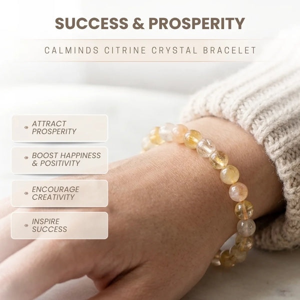 Natural Citrine Bracelet – Charm-Free