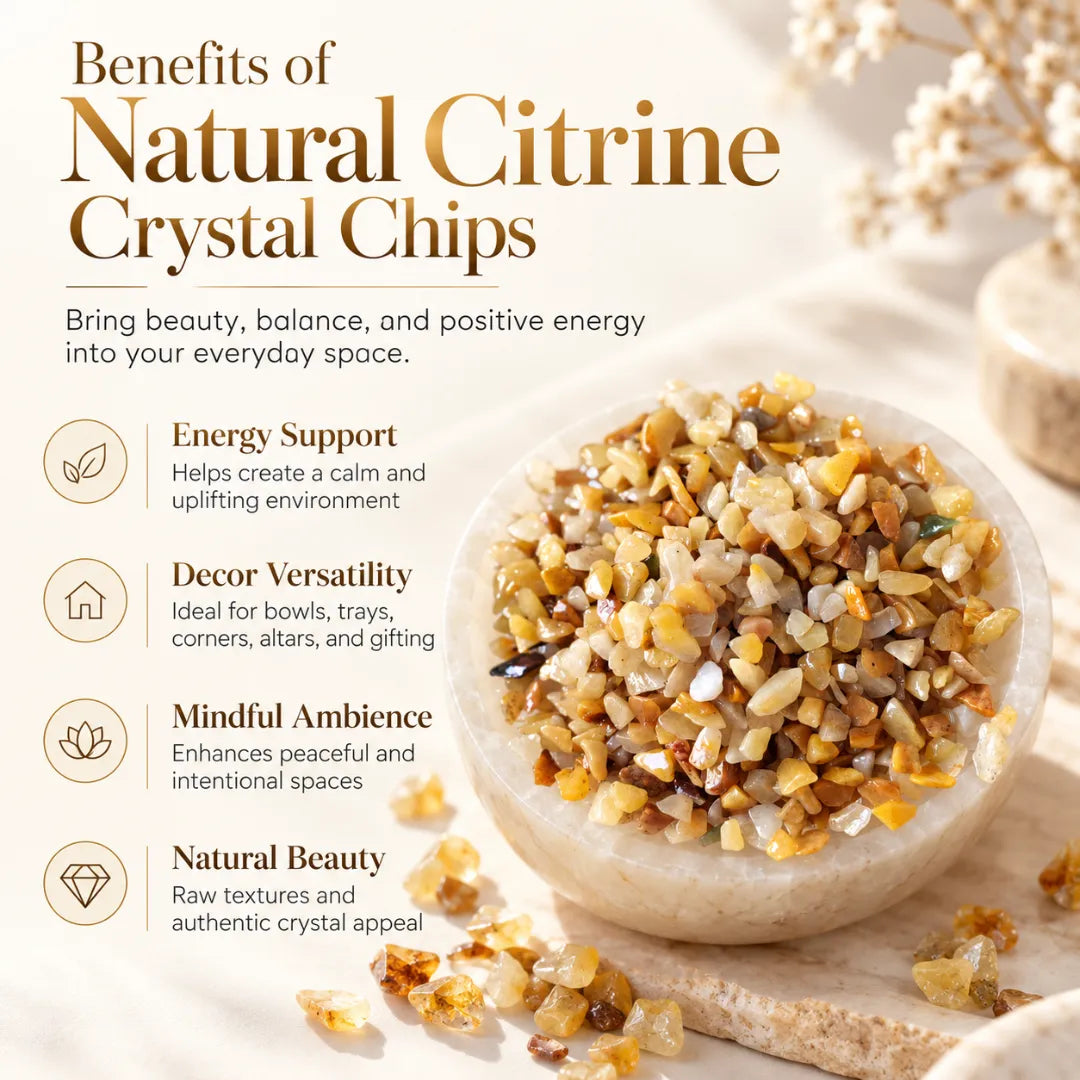 Citrine stone chips pack detail