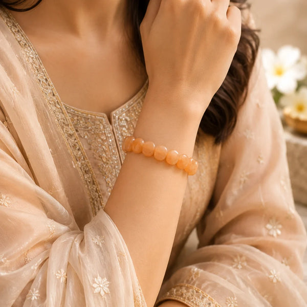Natural Citrine Crystal Bracelet for Wealth & Success