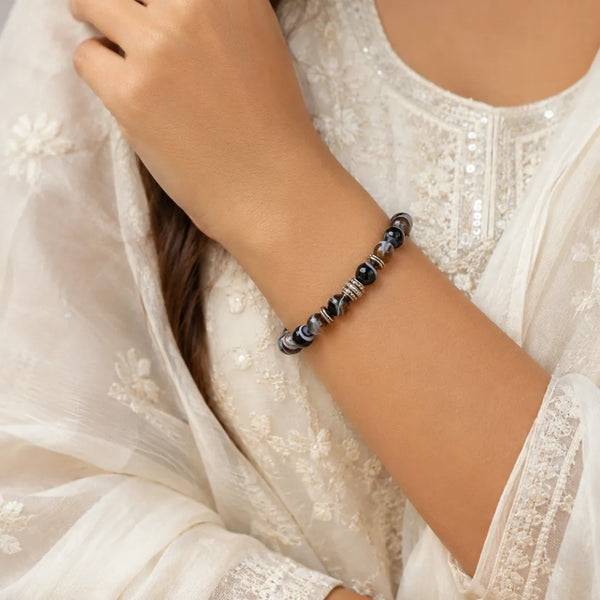 Natural Hakik Sulemani Bracelet For Protection - (8mm)