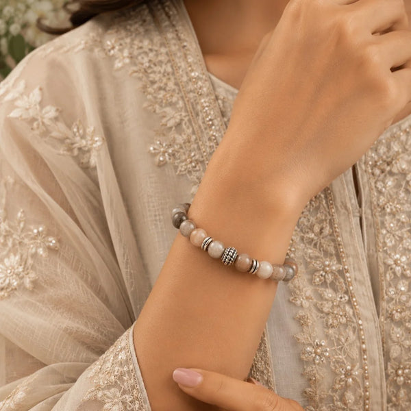 Natural Sunstone Bracelet – Crystal Bracelet for Leadership & Power - (8mm)
