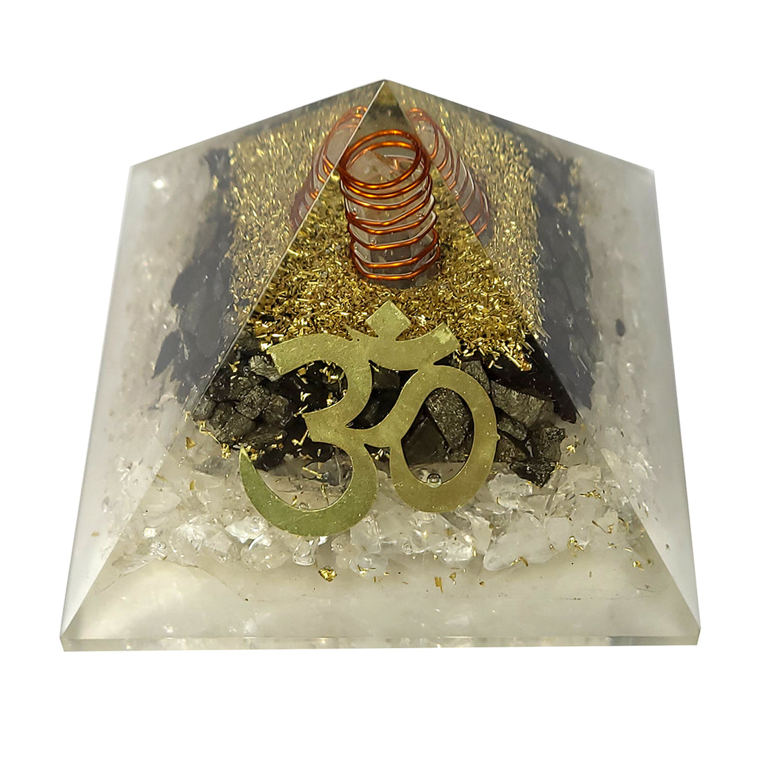 Om Orgonite Pyramid view from above