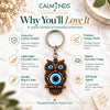 Evil Eye owl keychain design
