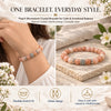 Peach Moonstone Crystal Bracelet for Calm & Emotional Balance (8mm) – natural crystal beads by Calminds