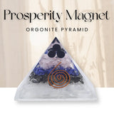 Prosperity Magnet Orgonite Pyramid | Abundance Energy Pyramid