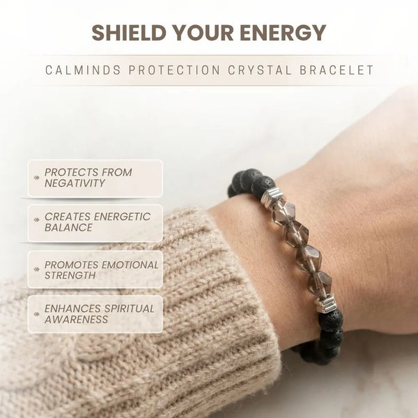 Protection Bracelet | Onyx, Smoky Quartz & Labradorite